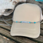 Silver Beaded Hat Chain