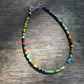 Colorful beaded anklet