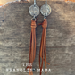 Buffalo Nickel Leather Earrings