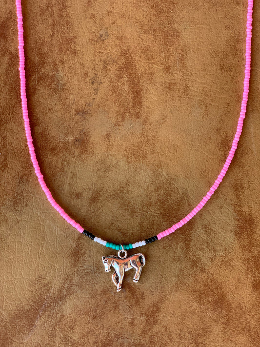 Little Mama Horse Necklace